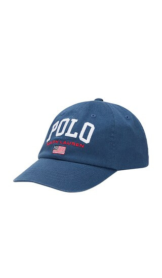 Kids Polo Logo Flag Graphic Sport Cap in Clancy Blue | Revolve Clothing (Global)