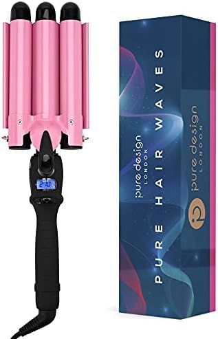 3 Barrel Curling Iron Wand - Create Soft Beach Waves with This Dual Voltage Triple Barrel Hair Wa... | Amazon (US)