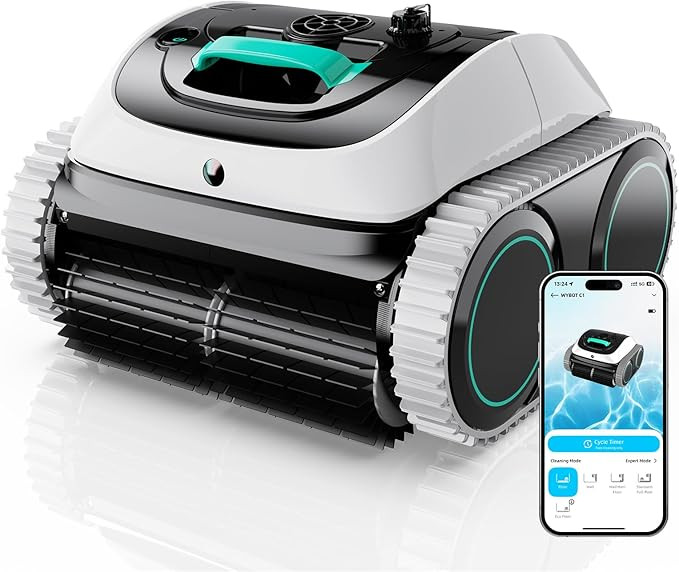 WYBOT C1 Pool Robot Vacuum for Inground Pools, 4-in-1 Cordless Robotic Pool Cleaner for Above Gro... | Amazon (US)