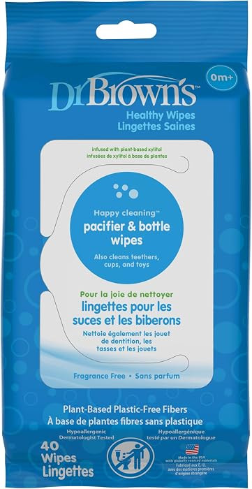 Dr. Brown's Pacifier and Bottle Wipes, 40 Count | Amazon (US)