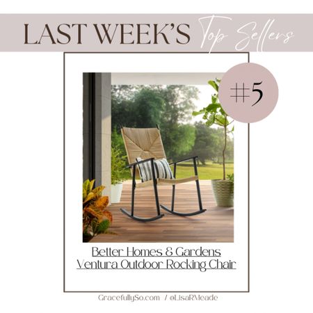 Better Homes & Gardens Ventura Outdoor Steel Rocking Chair 


#LTKunder100 #LTKhome