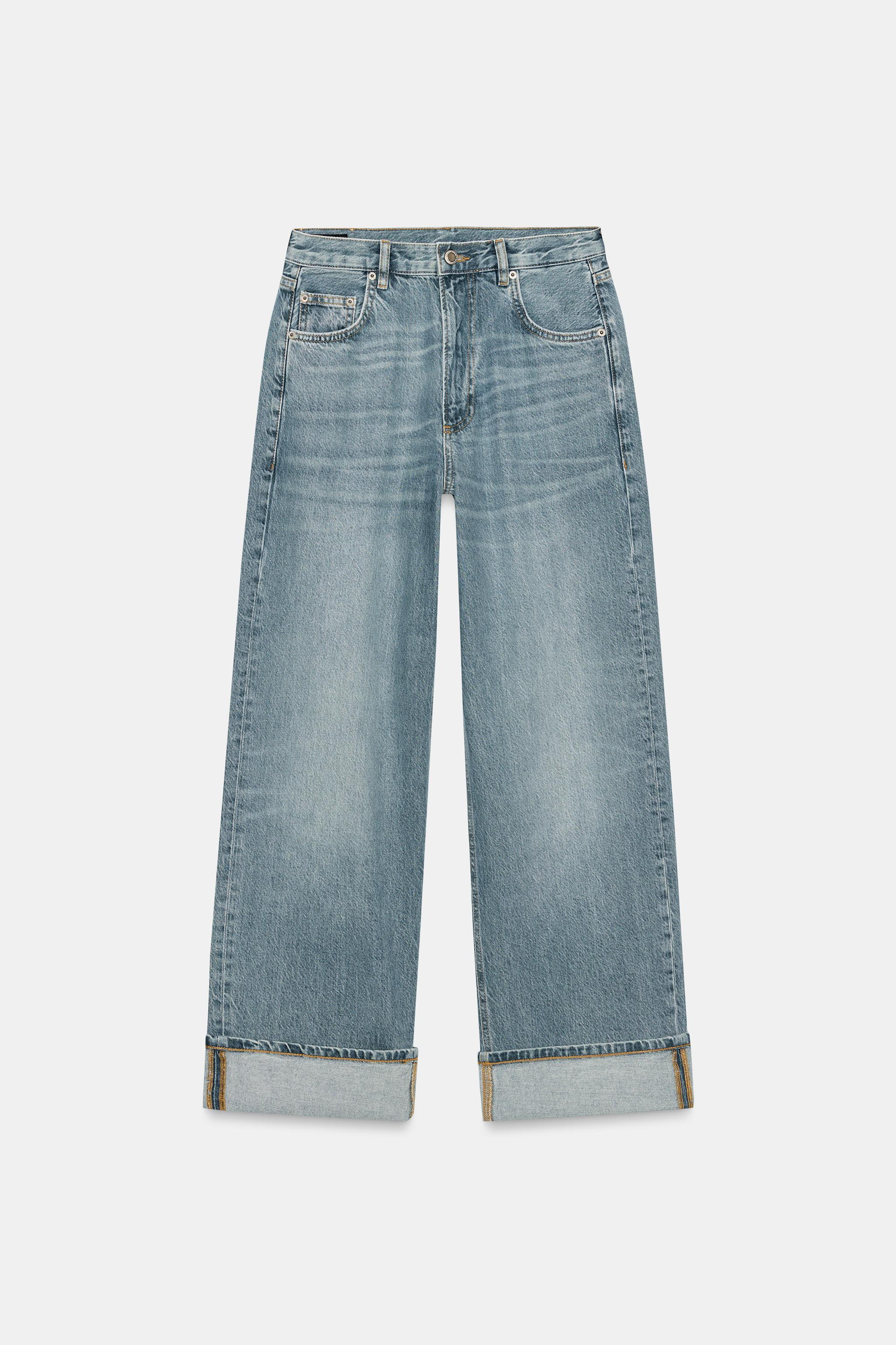 ZW COLLECTION BAGGY MID-WAIST JEANS | Zara UK