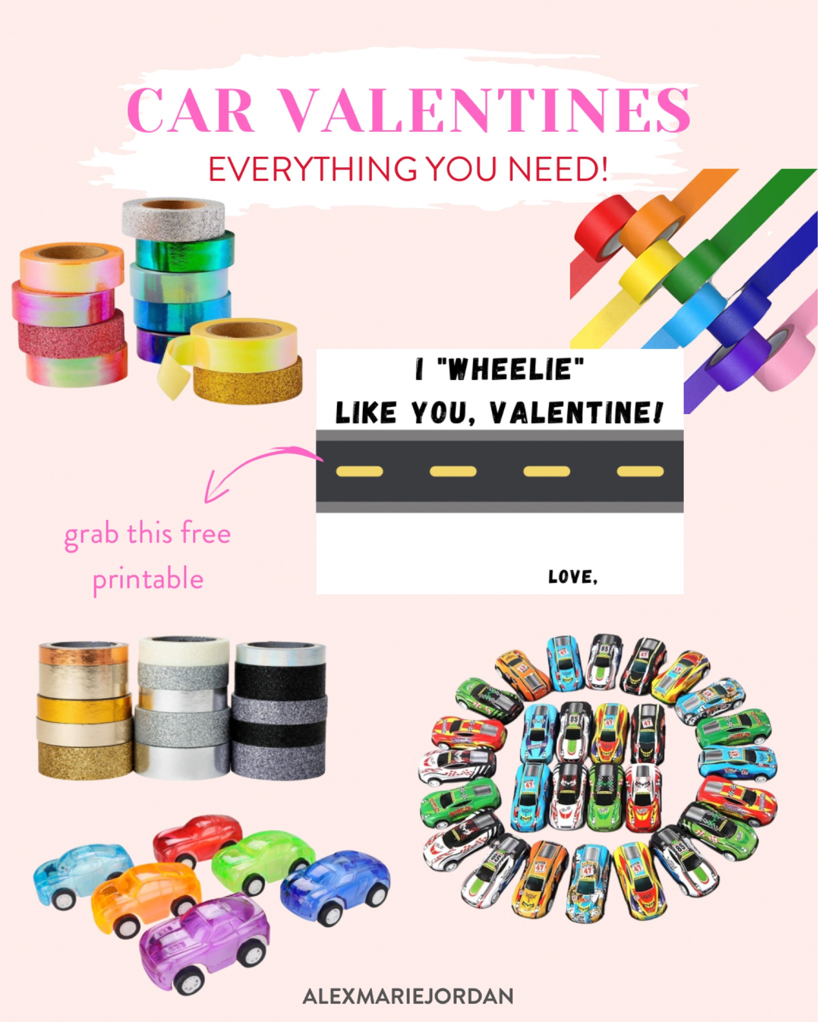 Car valentines with a free printable tag you can grab at alexmariejordan.com 💌

#LTKSeasonal #LTKKids #LTKParties