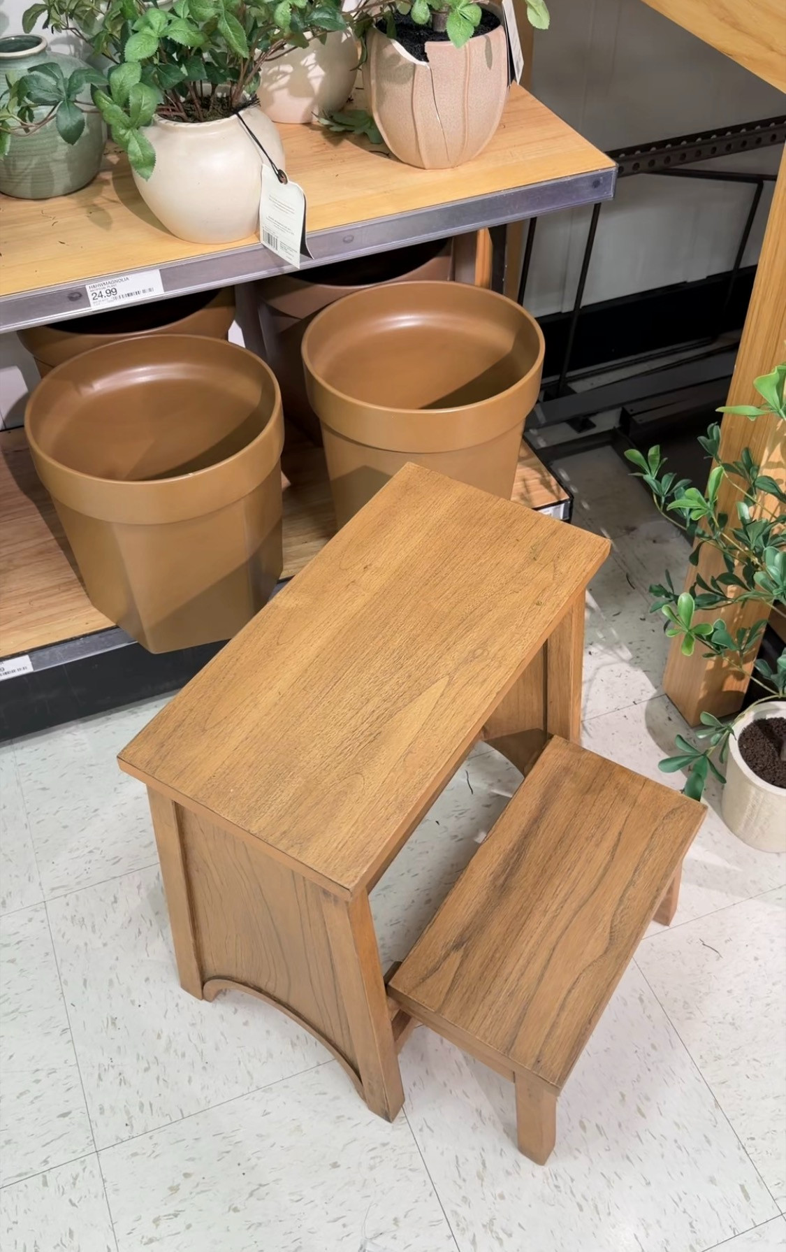 Step Stool from Hearth & Hand with Magnolia. This is the perfect stool to add to your kitchen! Its foldable. #Kitchendecor #targethome 

 