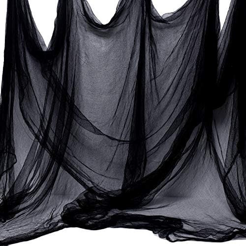 Whaline Halloween Black Creepy Cloth 276 x 87 inch Spooky Halloween Decoration for Haunted Houses... | Amazon (US)