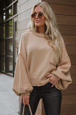 Lori Sweater in Tan | lauren nicole