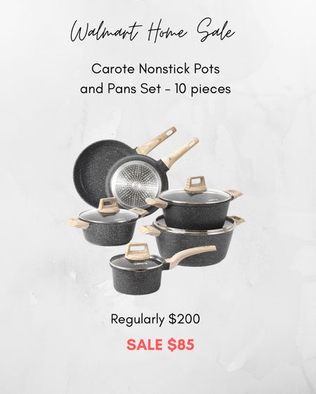 10 piece nonstick pot and pan set! HUGE SALE!

#LTKhome #LTKsalealert #LTKunder100