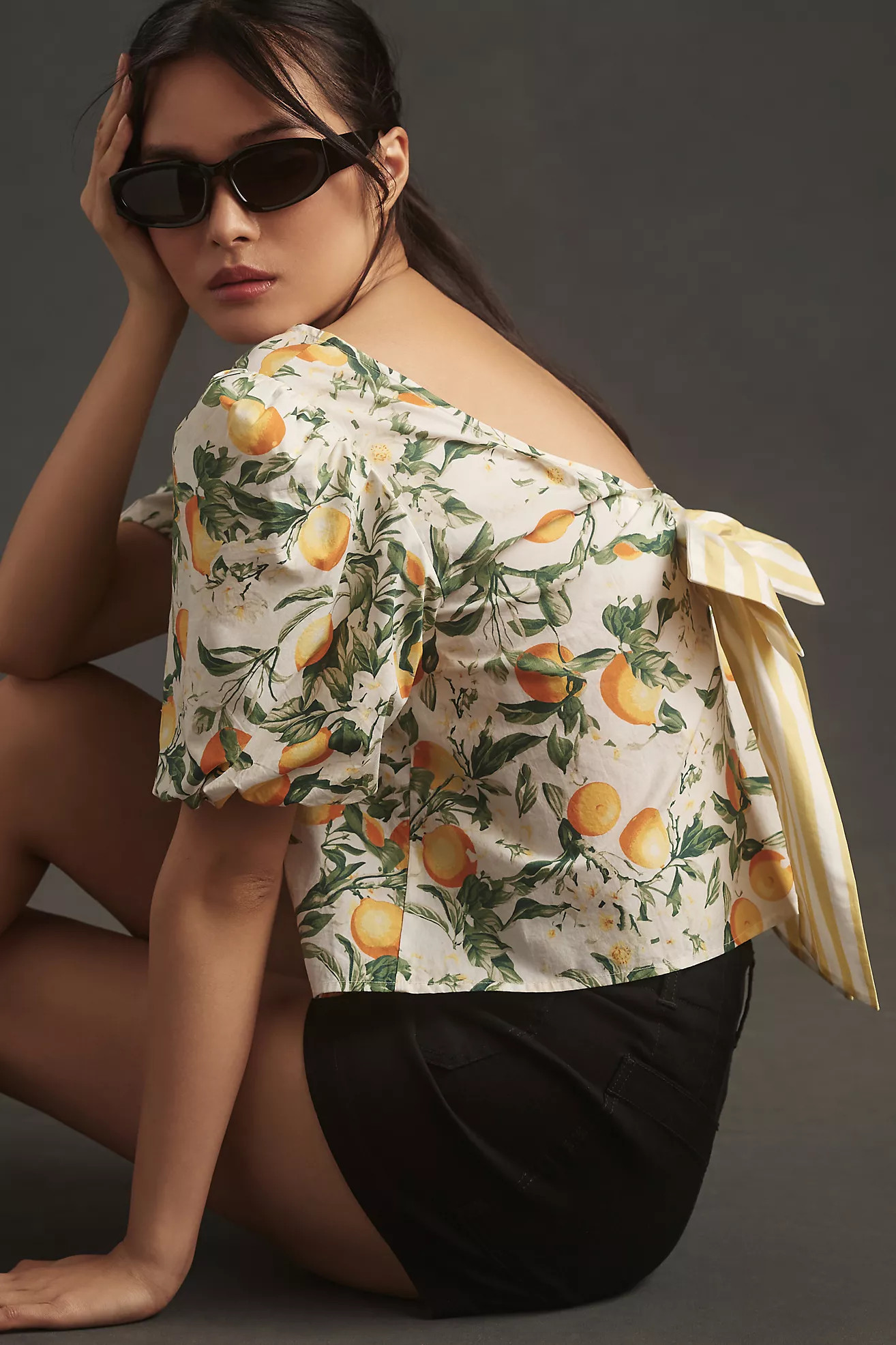 Maeve Bow-Back Swing Blouse | Anthropologie (US)