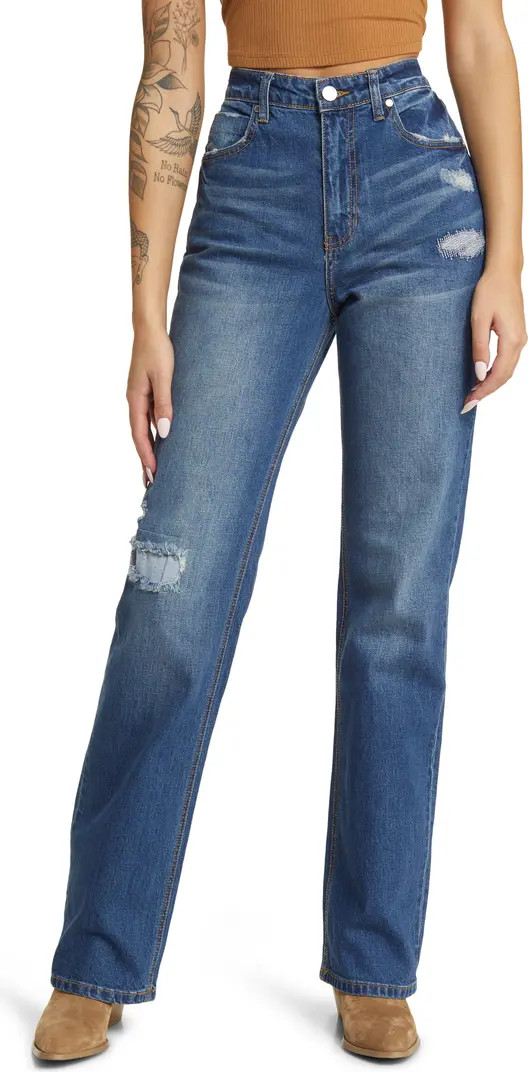 High Waist Relaxed Straight Leg Jeans | Nordstrom