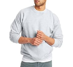 Hanes Men's Ecosmart Fleece Sweatshirt, Cotton-blend Pullover, Crewneck Sweatshirt for Men (1 Or ... | Amazon (US)