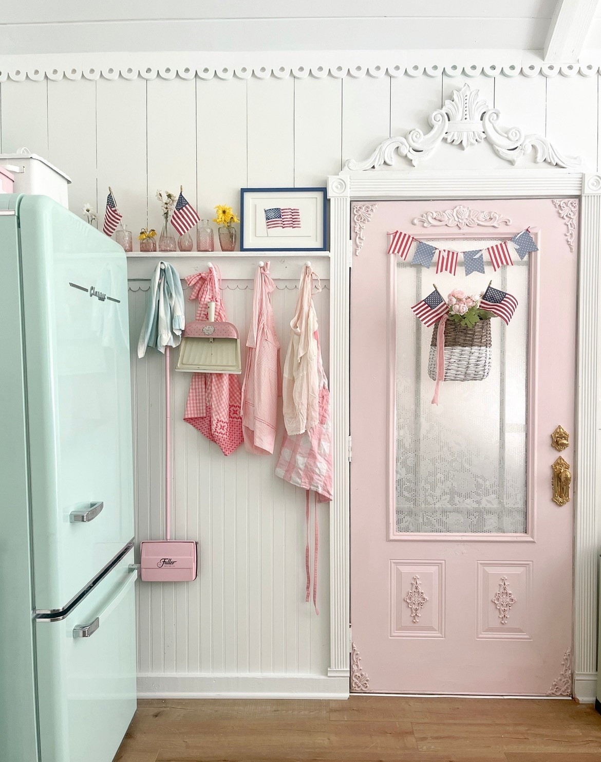 Patriotic cottage kitchen 

#LTKHome #LTKSeasonal #LTKActive