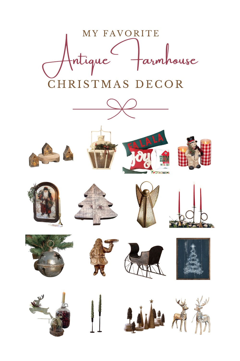 All the rustic charm, vintage textures, and timeless Christmas magic. Think distressed woods, galvanized accents, warm greenery, and pieces that feel like they’ve been passed down for generations.

Shop my curated Antique Farmhouse finds that bring that classic, cozy holiday look to life. ✨🏡

#LTKHoliday #LTKHome #LTKSeasonal