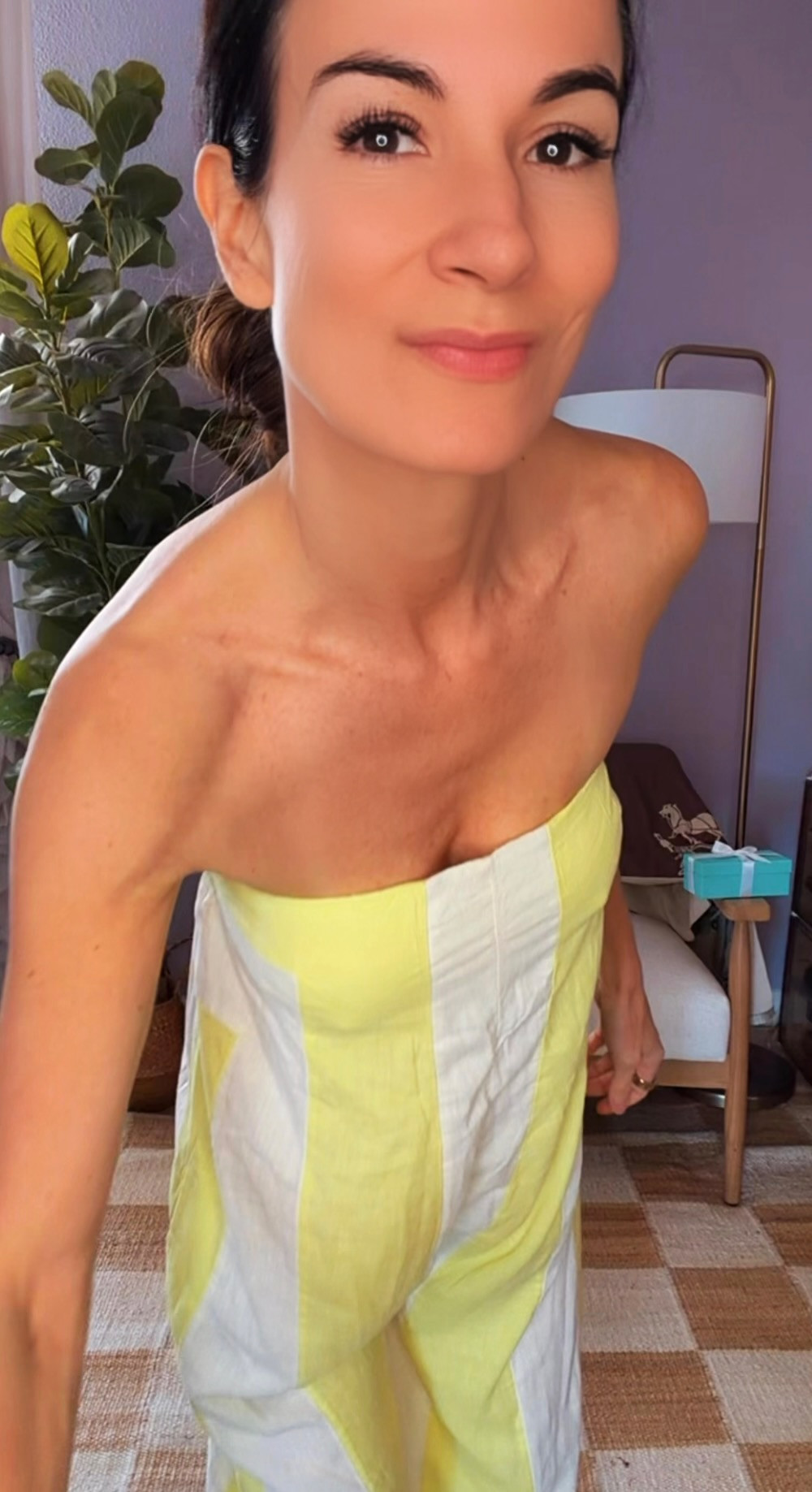 This romper is basically sunshine in outfit form. 💛✨ 

Lightweight, breezy, and ridiculously comfortable, it's the kind of piece you throw on for brunch, vacation, beach days, errands, and somehow still look completely put together. The lemon-lime stripes had me at hello, and the easy fit means I'll be reaching for this one all summer long. Because if an outfit feels like wearing pajamas but looks cute... it's an automatic yes from me. 😉 

#NicoleColeeStyle #SummerStyle #ResortWear #VacationOutfit #OOTD

#LTKdayinmylife #LTKgrwm #LTKootd