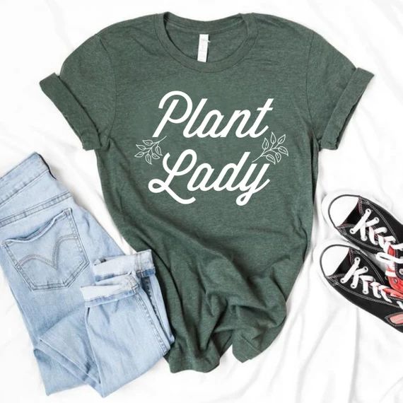 Plant Lady Shirt, Plant Mom Tshirt, Plant Mama Graphic Tee, Crazy Plant Lady, Plant Lover Gift, W... | Etsy (US)