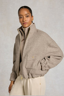 Hillford Bomber Jacket (Sahara Twill) | Holland Cooper