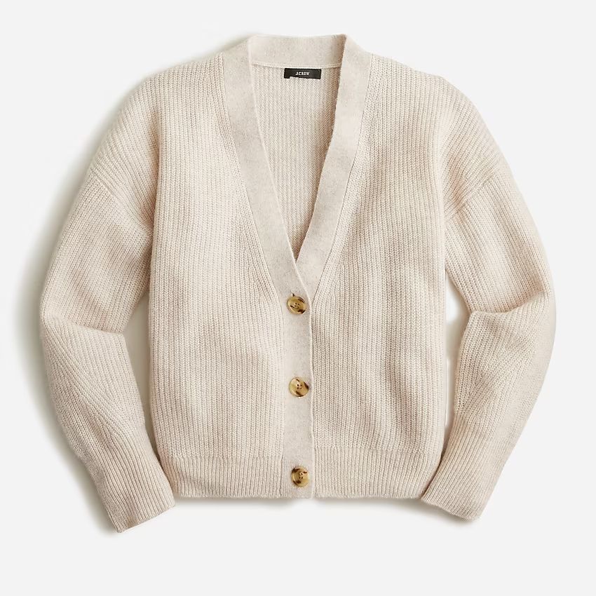 Ribbed V-neck cardigan sweater | J.Crew US