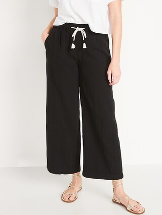 High-Waisted Textured Soft Pants for Women | Old Navy (US)