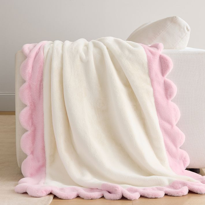 Scallop Fur Throw | Pottery Barn Teen