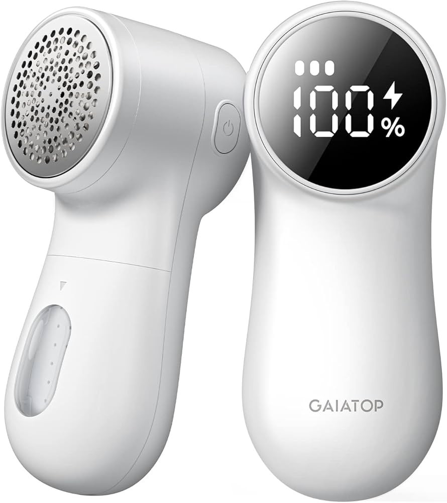 GAIATOP Fabric Shaver Rechargeable Lint Remover 3 Speeds Sweater Defuzzer, Cute Digital Screen La... | Amazon (US)