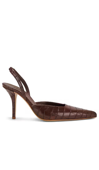 Octavie Slingback Pump in Chocolate | Revolve Clothing (Global)