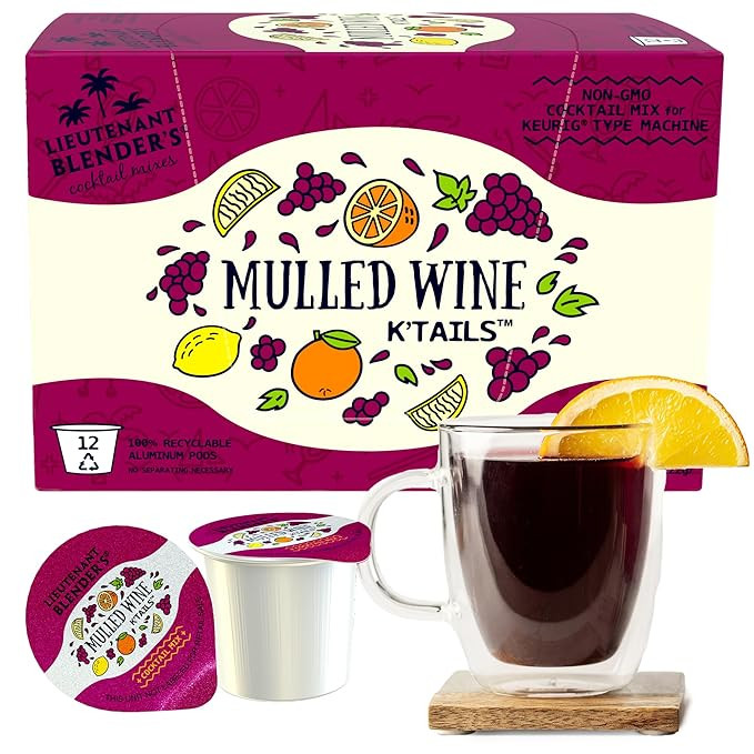 Lt. Blender's Mulled Wine K'Tails - 12 K-Cup Compatible Pods or Mix by Hand Single-Serve Non-GMO ... | Amazon (US)