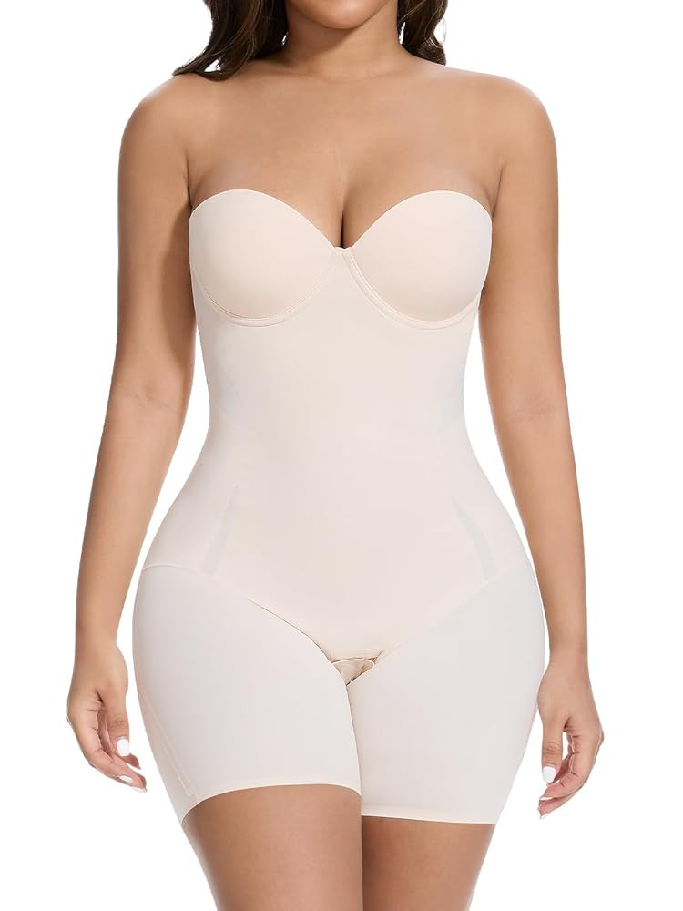 Slimers Strapless Shapewear Tummy Control: Strapless Body Shaper For Women With Built In Bra - Sh... | Amazon (US)