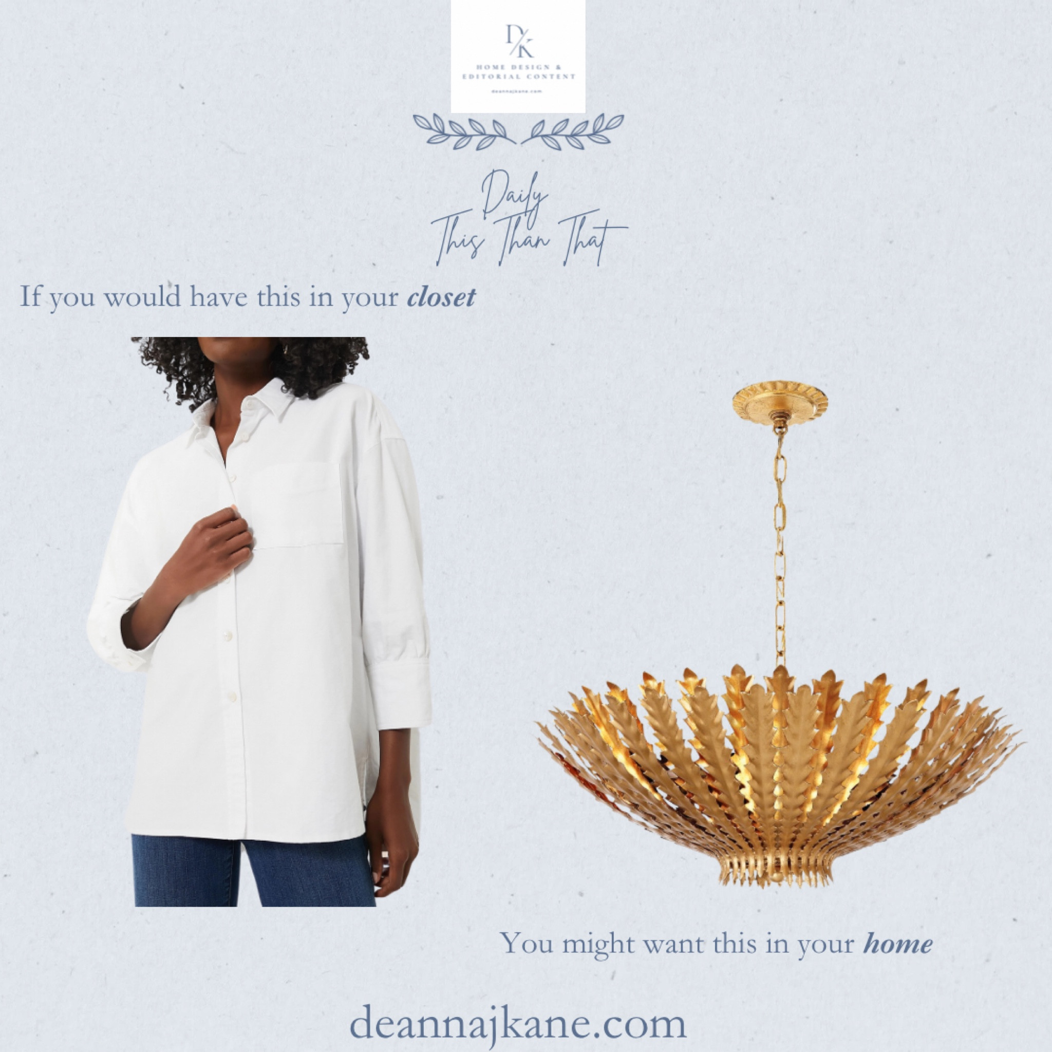 If you would wear this white button down, you might want this Hampton chandelier in your home  

#LTKHome