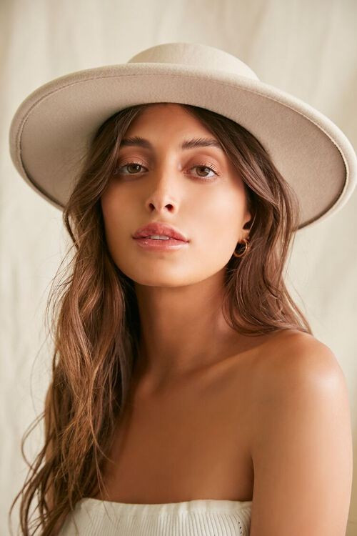 Wide-Brim Felt Boater Hat | Forever 21 (US)