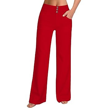 roswear Women's Wide Leg Jeans Casual High Waisted Stretch Baggy Loose Denim Pants | Amazon (US)