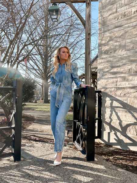 Denim Jumpsuits for Spring! Loving this jumpsuit from @express. Also comes in a gray.

Outfit Details...
Puff Sleeve Tie Waist Medium Wash Denim Jumpsuit @express
White Vince Camuto Pumps - old
Follow for more outfit and style Inspo!
denim, jumpsuit, spring fashion, spring style, spring outfit, fashion, fashion style, fashion Inspo,  outfit, outfitinspo, ootd, ootd fashion, Ootdinspo, wiw, casual outfit, casual style, casual, casual loo, chic, chic style 

#LTKFind #LTKunder100 #LTKstyletip