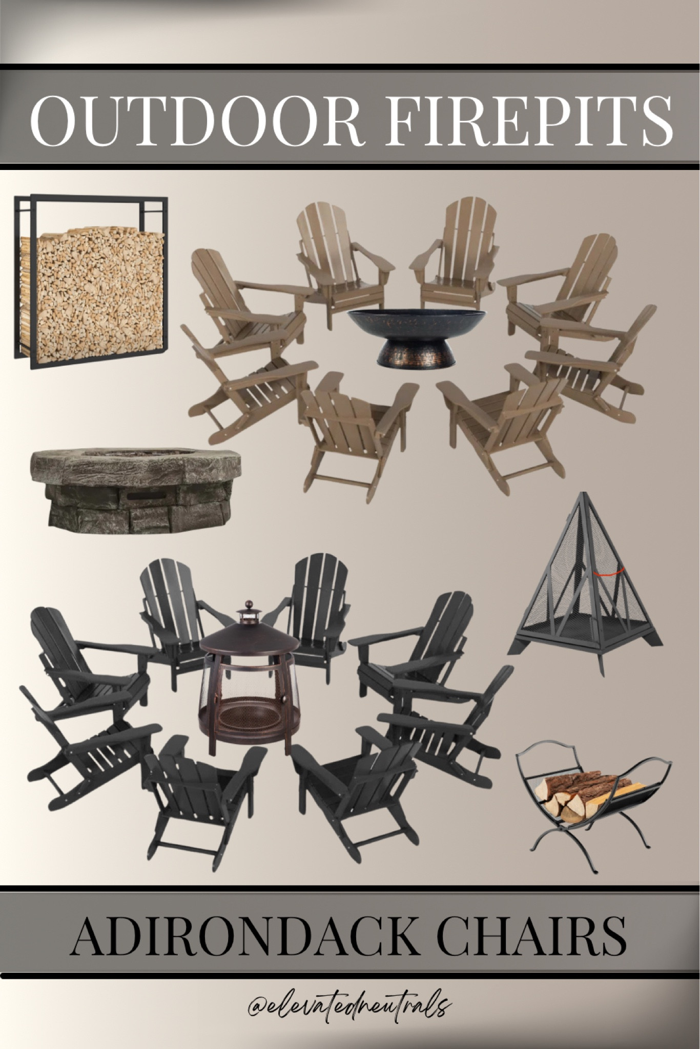 Complete your backyard hangout space with these outdoor fire-pits and Adirondack chairs!

To view my entire collection visit my ‘outdoor fireplace & fire pit’ folder AND my ‘outdoor Adirondack Chairs’ folder!

All Adirondack Chair collections come in several different colors and pairings.

Adirondack Chair, Patio Chair, Front Porch Rocking Chair, Camping Chair, Black, White, Dark Gray, Weathered Wood, Sand, Teak, Mahogony, HDPE, Log Racks,

#LTKHome #LTKSeasonal