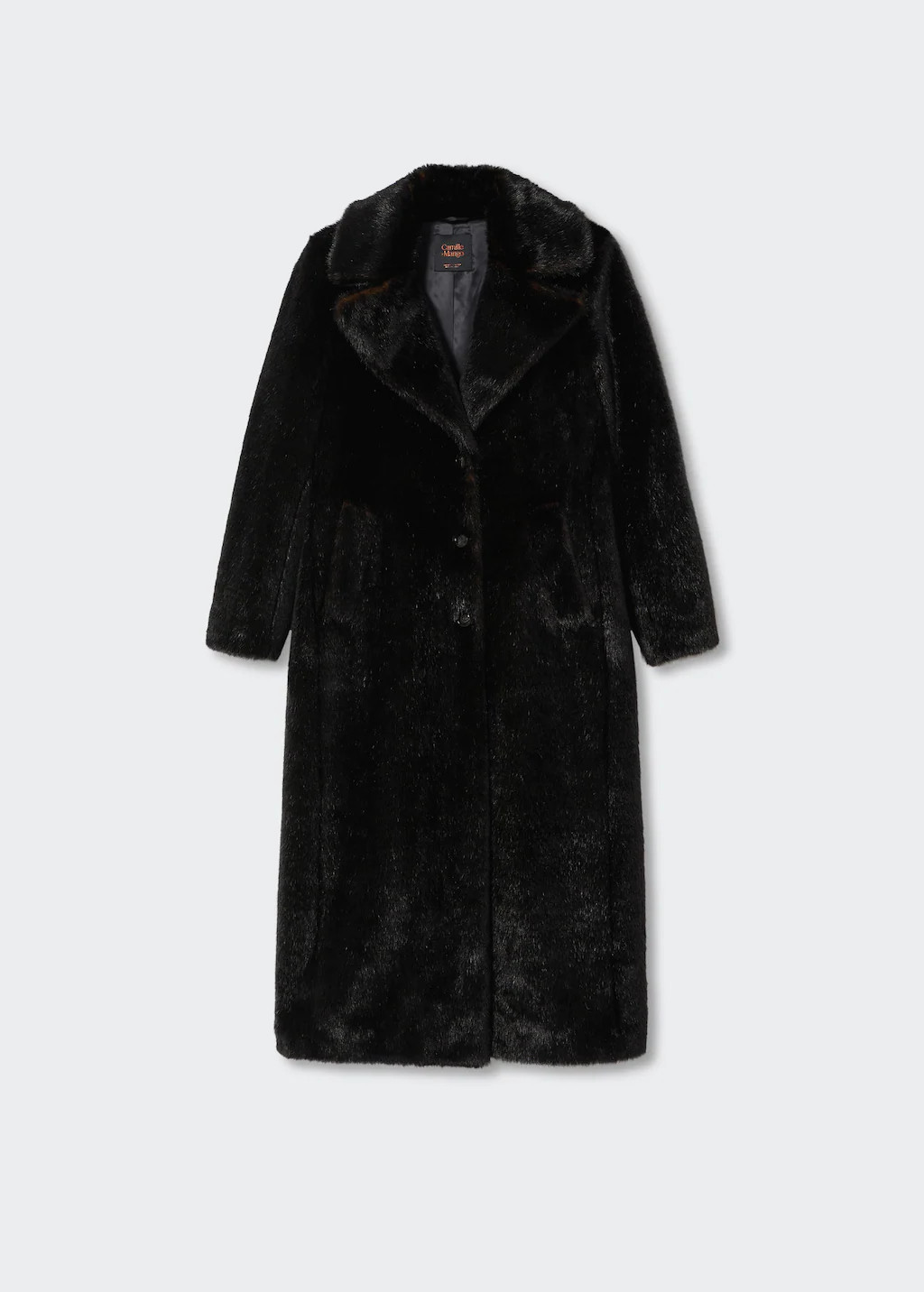 Fluffy long coat | MANGO (US)