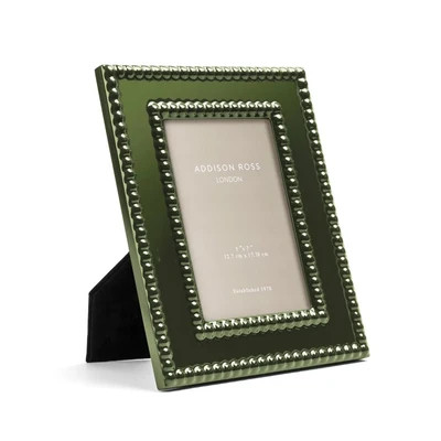 Khaki Bobbin Lacquer Photo Frame | Addison Ross UK
