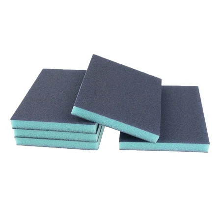 5 Pcs Coarse/Medium Grit Sanding Sponge Blue Small Area Polishing 100 Grit | Walmart (US)
