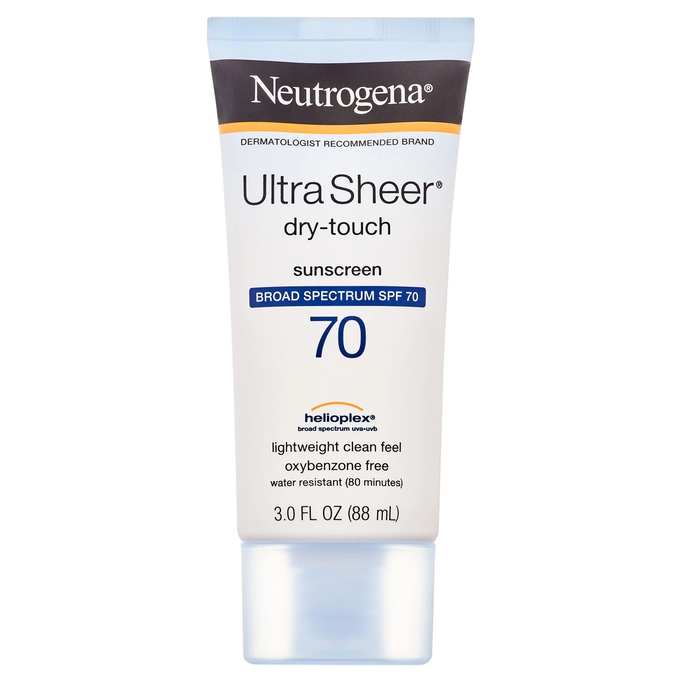 Neutrogena Ultra Sheer Dry-Touch Sunscreen Lotion, SPF 70 Face Sunblock, 3 fl oz | Walmart (US)