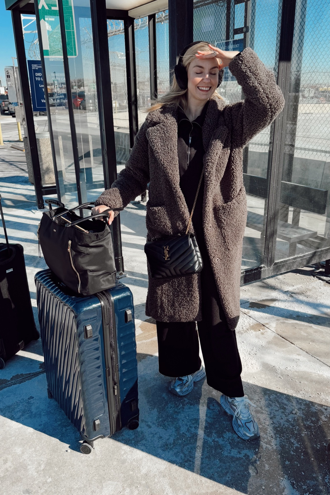 Winter airport outfit! Layering is a KEY.
Wearing my Spanx air essentials set!

Airport outfit, Travel outfit, winter ootd, loungewear, teddy bear coat, travel day

#LTKTravel #LTKSaleAlert #LTKStyleTip