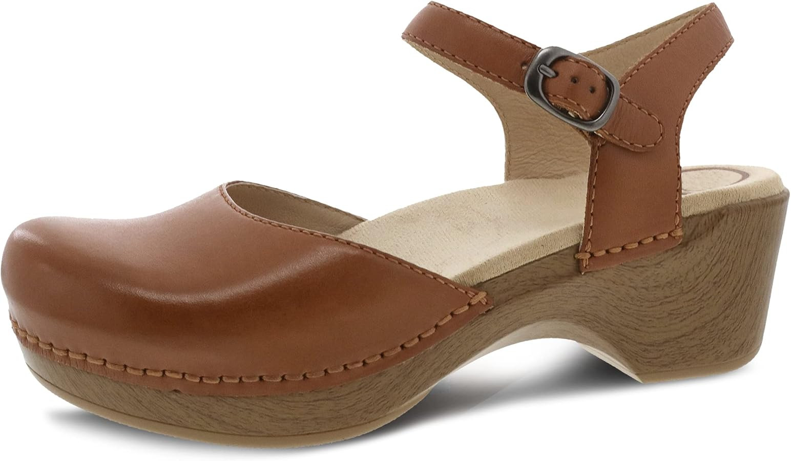 Dansko Sam Stylish Closed-Toe Sandal for Women - Lightweight with Added Arch Support - Durable PU... | Amazon (US)