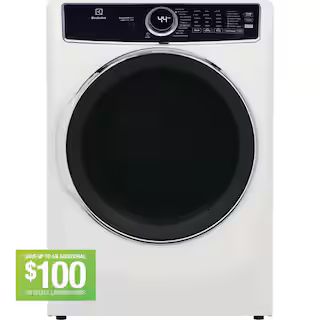 Electrolux 27 in. W 8 cu. ft. Front Load Electric Dryer with Perfect Steam and LuxCare Dry System... | The Home Depot