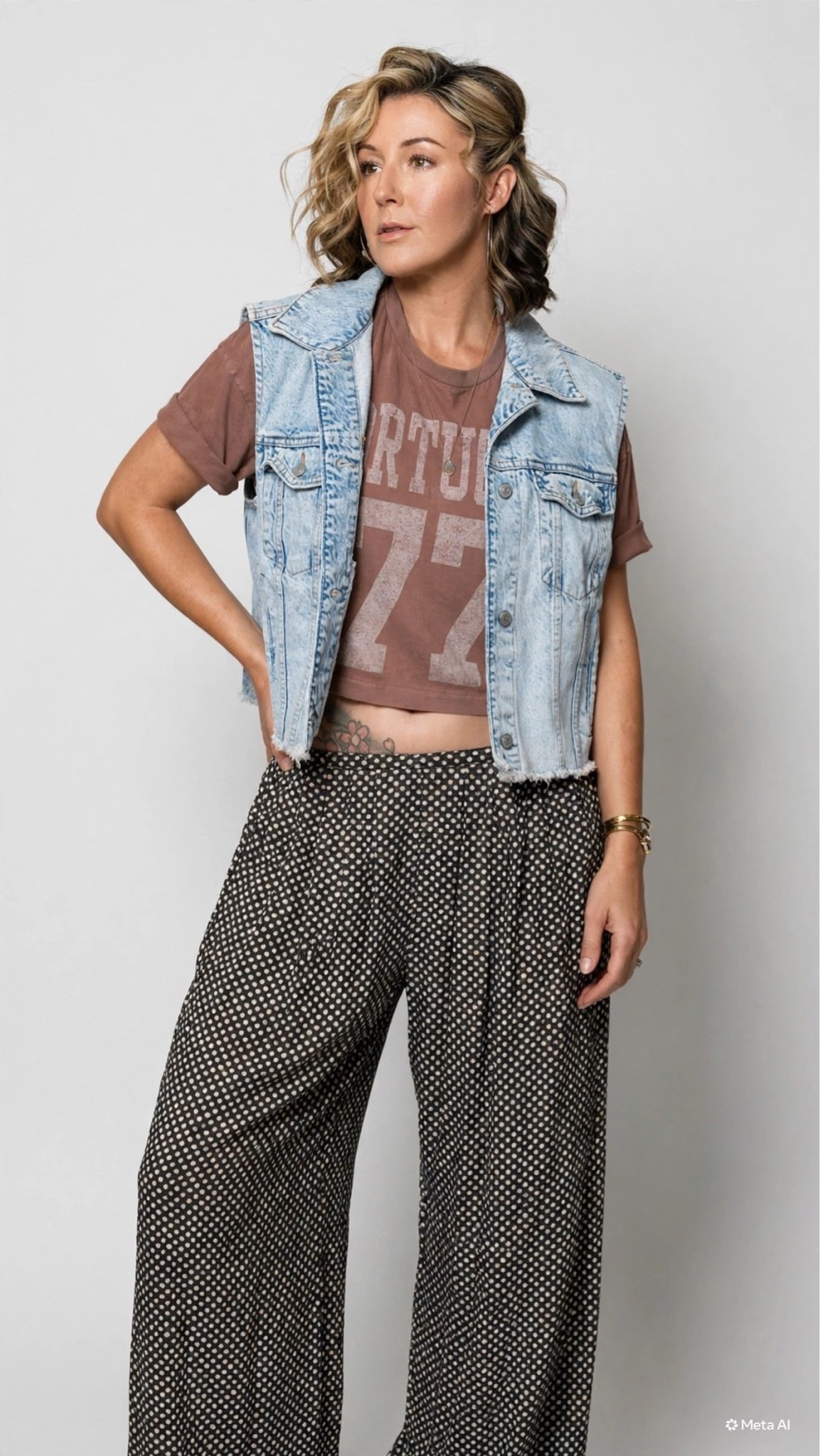 I was playing with IG’s AI and I am 🤣🤣 anyway, these trousers are great for fall! Originally purchased the crop top from AE but they don’t sell this specific style anymore so linked another option!

#LTKootd #LTKmomlife #LTKOver40