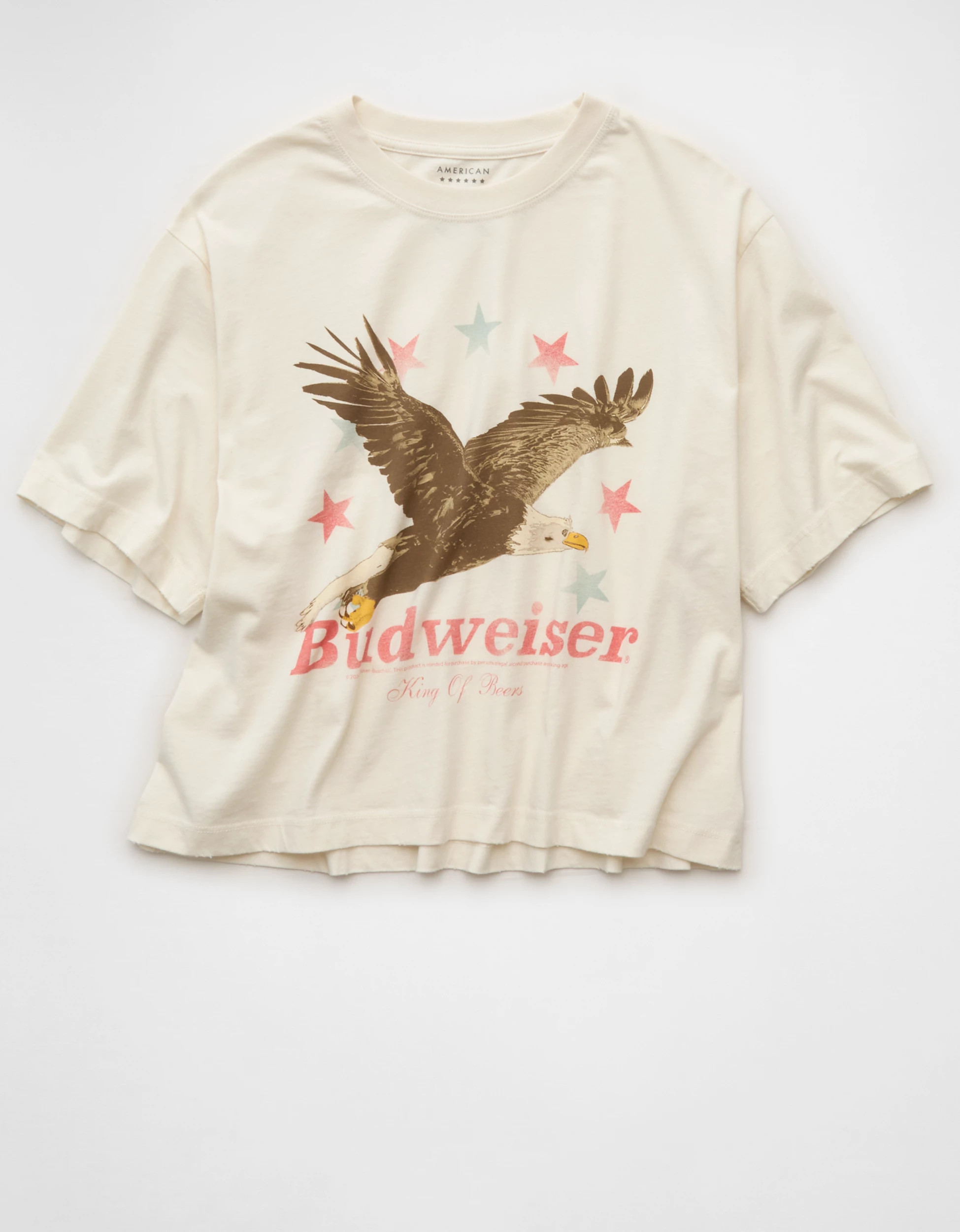 AE Boxy Budweiser Graphic T-Shirt | American Eagle Outfitters (US & CA)