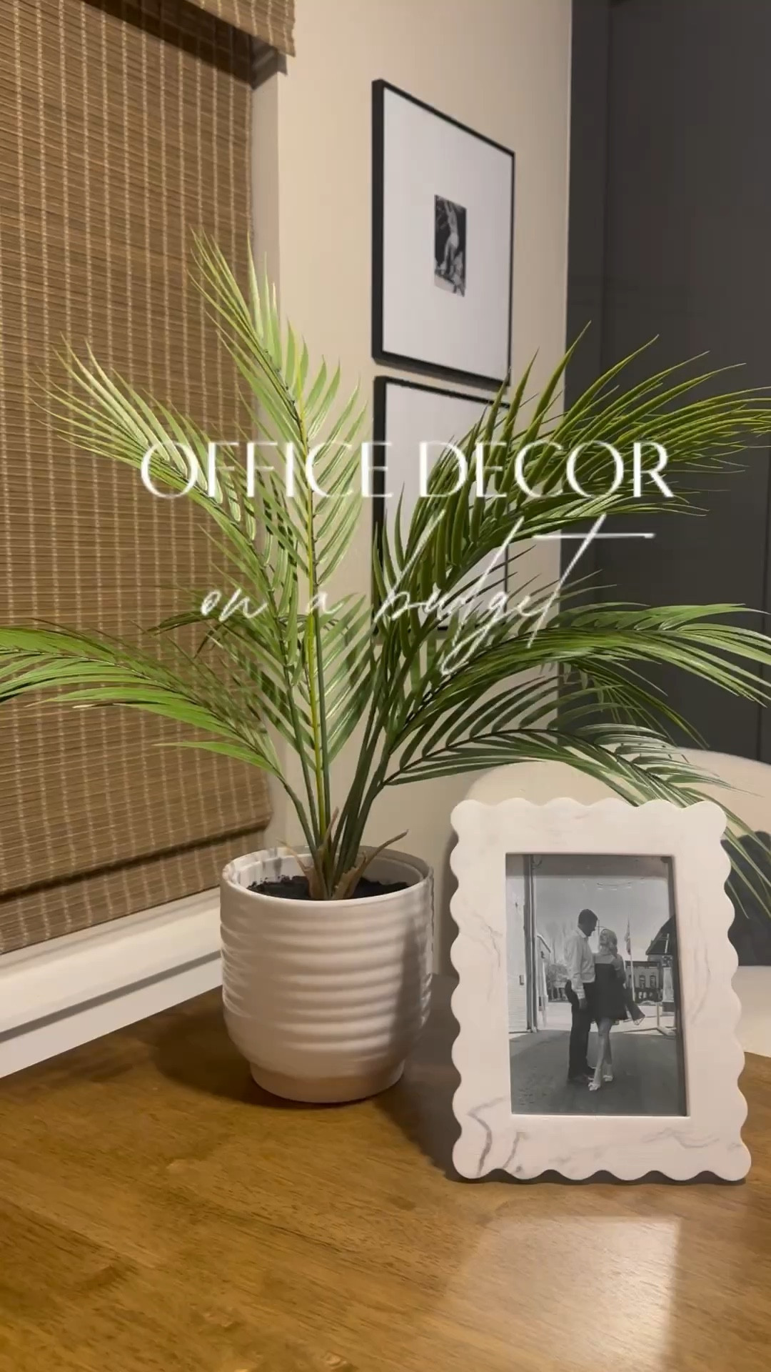 I love how our little small office is coming together. 

Office decor, home office inspiration, small office decor, modern office, marble picture frame, faux palm plant

#LTKHome #LTKStyleTip #LTKOver40