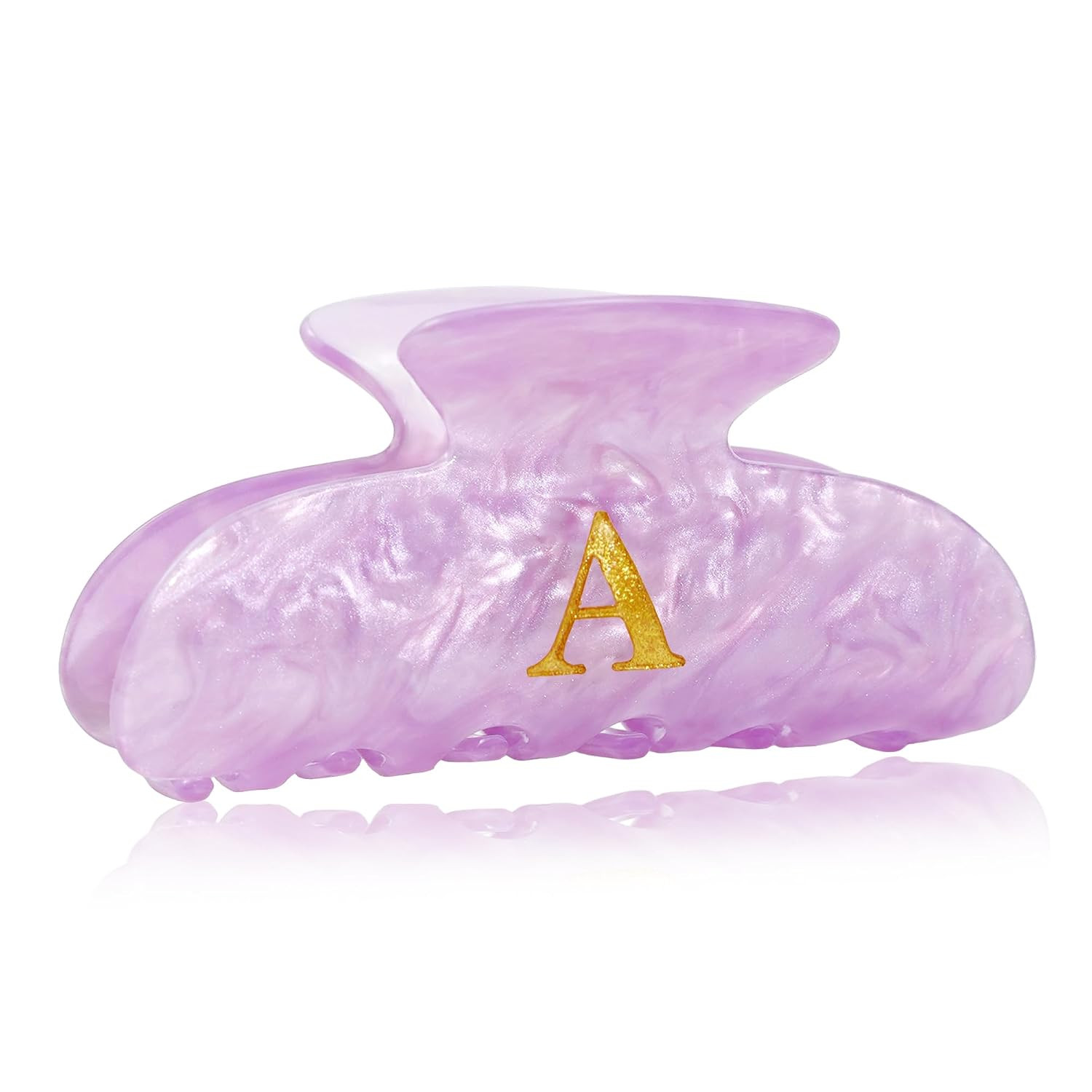 Fohuo Christmas Stocking Stuffers for Women - Purple Cute Hair Claw Clips for Teenage Girls Gifts, Stocking Stuffers for Women Teens Daughter Sister Granddaughter, Christmas Birthday Gifts - Letter A | Amazon (US)
