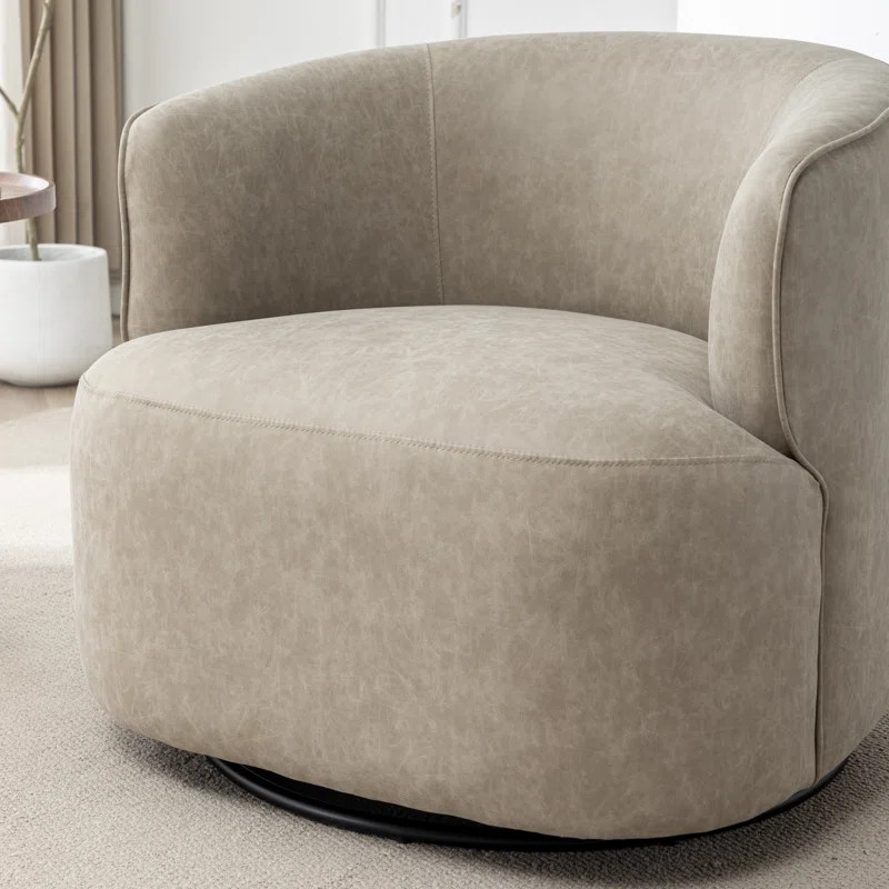 Latitude Run® Tybias 32'' Wide Swivel Barrel Chair | Wayfair | Wayfair North America