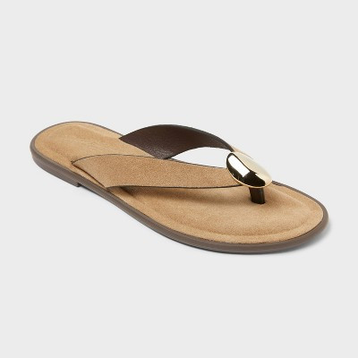 Women’s Livia Sandals with Memory Foam Insole - Universal Thread™ 7.5 Taupe | Target