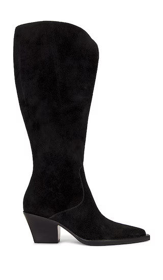 Raj Wide Calf Boot in Black | Revolve Clothing (Global)