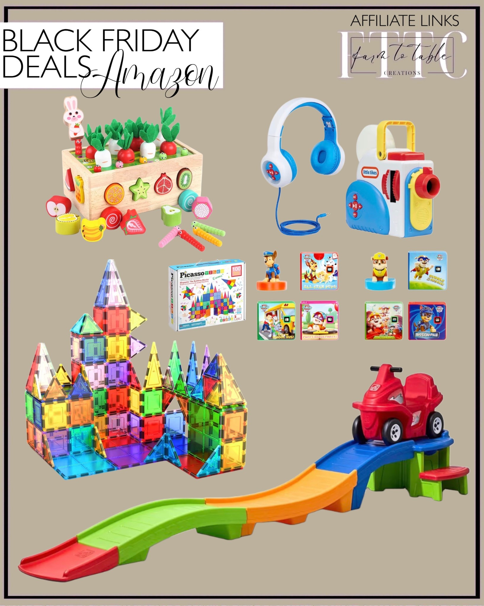 Amazon Black Friday Toy Deals

Follow @farmtotablecreations on Instagram for home styling, deals & daily finds.

Sharing some of the cutest Amazon toy deals for the littles — from magnetic tiles and learning sets to ride-on tracks and character toys. So many of these are perfect for Christmas morning, stocking stuffers, or grandkids’ gift baskets, and they’re all marked down for Black Friday!

#amazonhome #amazonfinds #blackfridaydeals #giftideasforkids #toygifts #toddlerchristmas #kidsgiftideas #holidayshopping 

#LTKKids #LTKSaleAlert #LTKGiftGuide