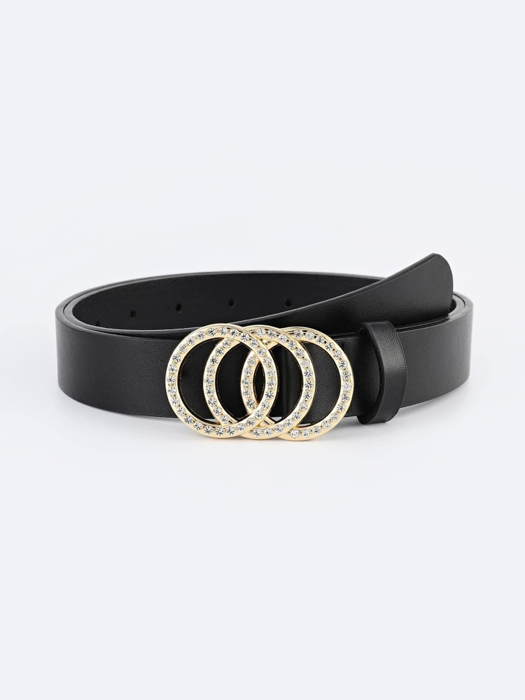 Rhinestone Decor Round Buckle Belt
       
              
              $3.20        
    $3.04
 ... | SHEIN