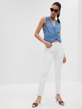 High Rise True Skinny Jeans with Washwell | Gap (CA)