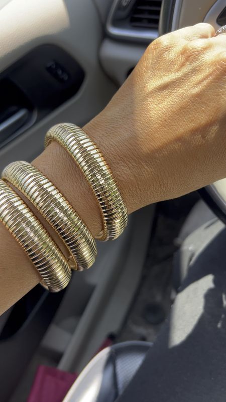 Trend alert! I L-O-V-E these new bangles! They have been on trend and I finally snagged them! These bracelets are stunning in person and would be the perfect accessory for vacation, date night or to elevate your vacation for any occasion. Accessories, cuff bracelets, vacation, Summer accessories, date night, #LaidbackLuxeLife

Follow me for more fashion finds, beauty faves, lifestyle, home decor, sales and more! So glad you’re here!! XO, Karma

#LTKStyleTip #LTKFindsUnder50