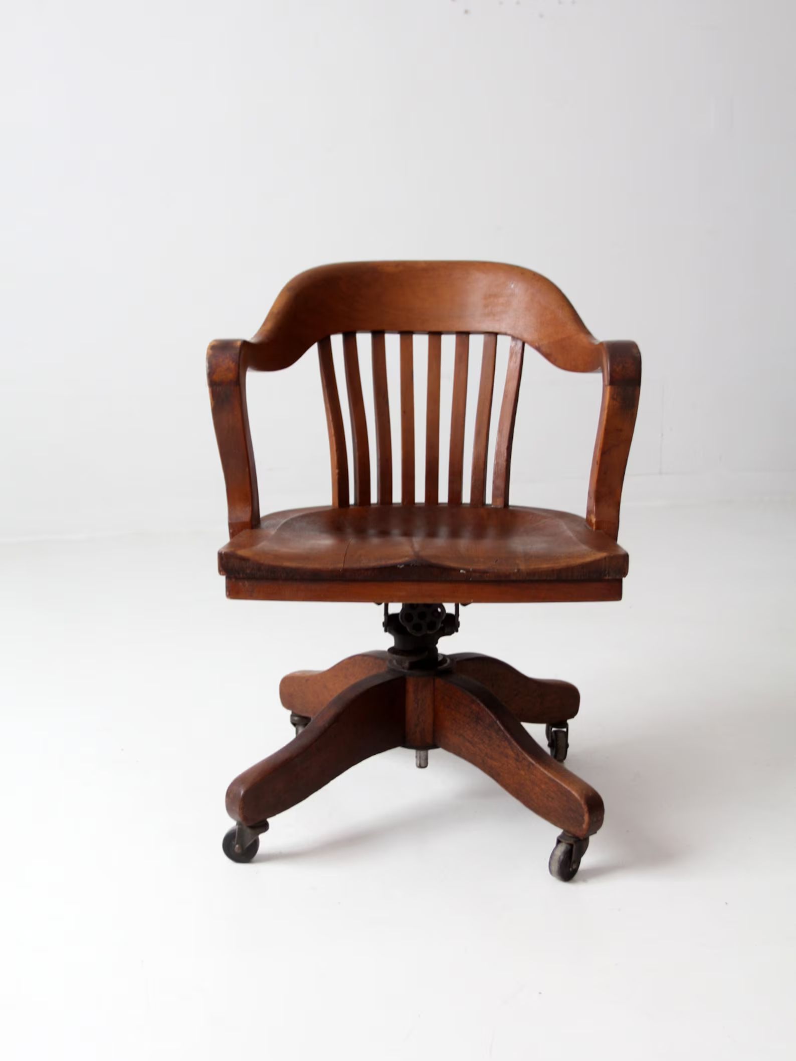 Antique Swivel Desk Chair - Etsy | Etsy (US)